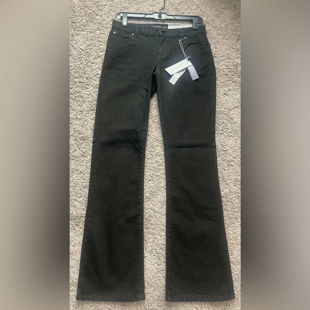 Jennifer Lopez Black Bootcut Mid Rise Jeans size 4 Short New with Tags